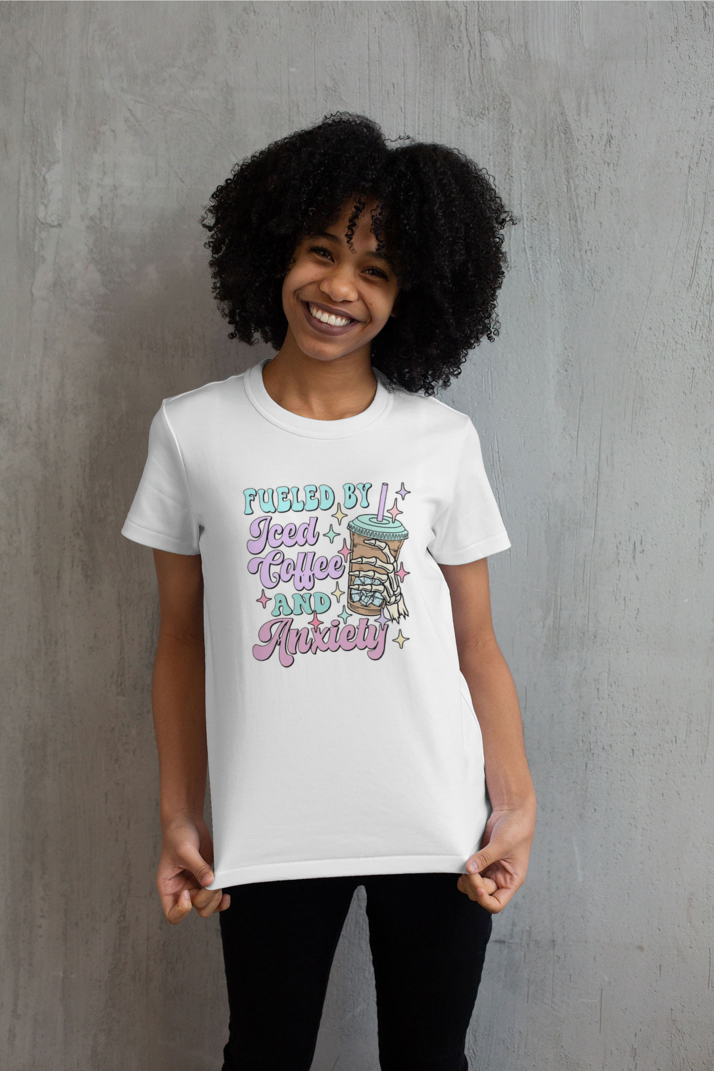 Fueled by Iced Coffee and Anxiety Tee