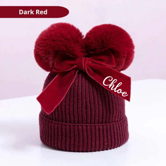 Personalised Double Pom Hat