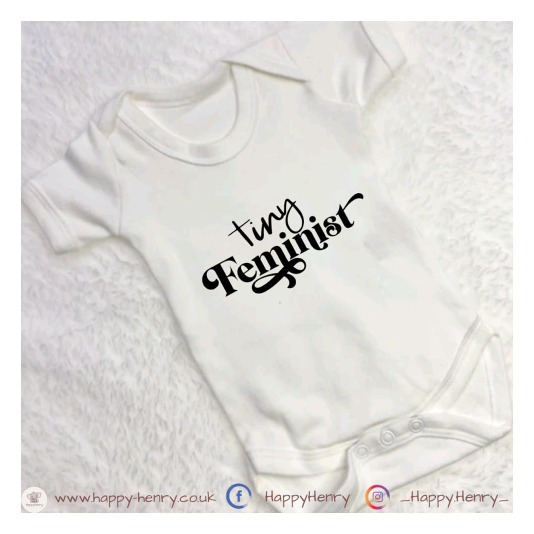 Tiny Feminist Baby Grow