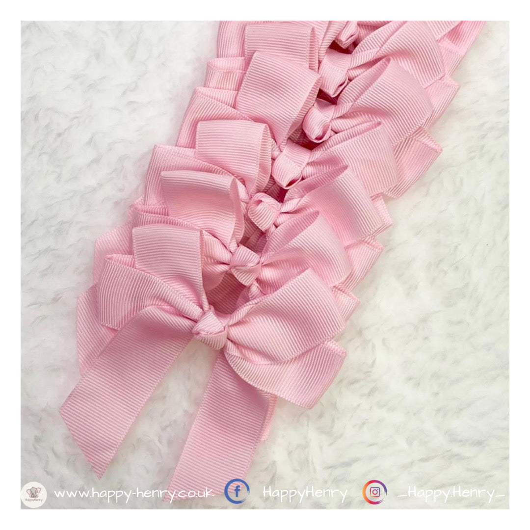 Personalised Light Pink Hair Bows