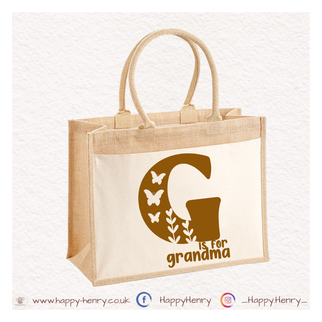 G is for Grandma Shopper Tote Bag